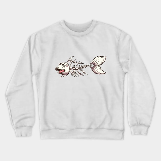 Koi Karp Fish Skeleton Crewneck Sweatshirt by TheMaskedTooner